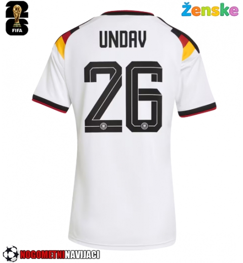 Ženske Nogometnih dresov Nemčija Deniz Undav #26 Domači SP 2026 Kratki rokavi Ženske Nogometnih dresov Nemčija Deniz Undav #26 Domači SP 2026 Kratki rokavi